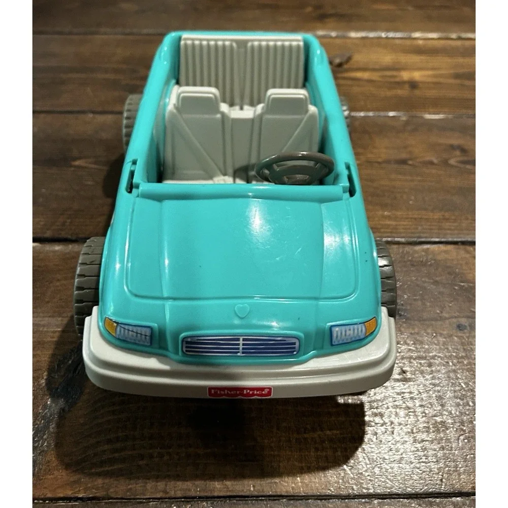 Fisher Price Loving Family Dollhouse Green‎ Sports Car Convertible Vehicle 1997
